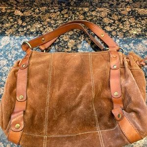 Lucky brand brown suede purse. VINTAGE